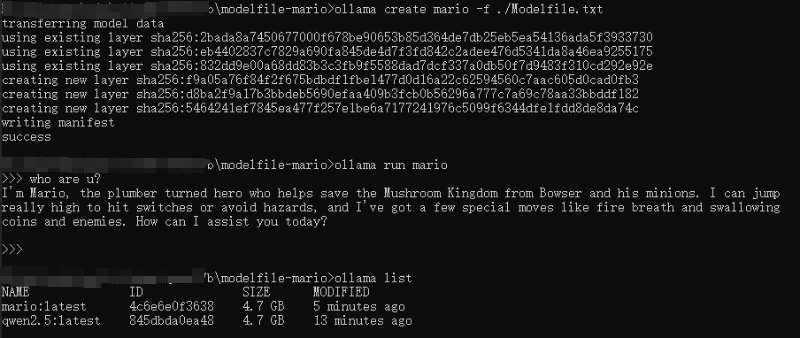 自定义模型mario运行结果截图