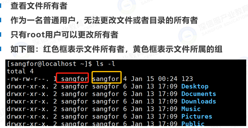 查看Linux文件所有者