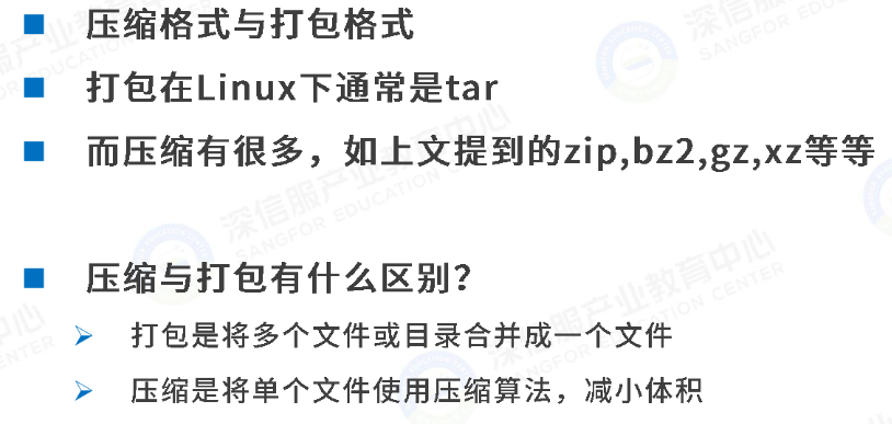 压缩格式与打包格式