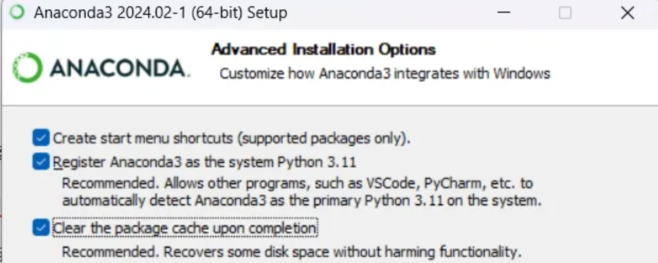 Advanced Options
