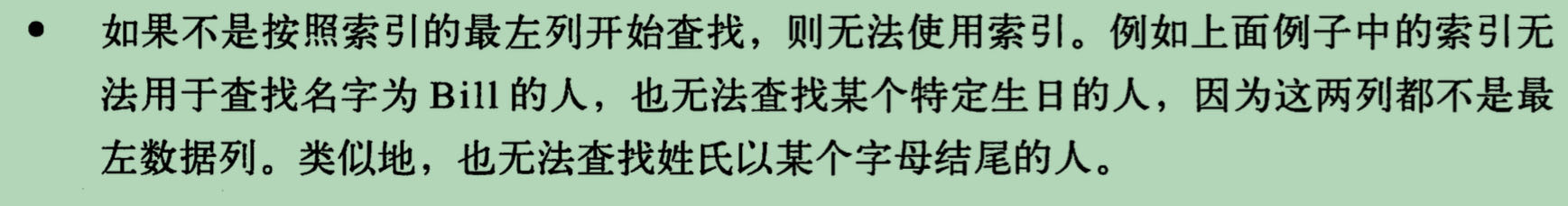 关于B-Tree索引的限制21